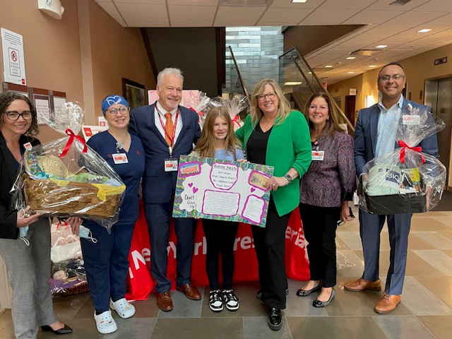 Addison Lang and some staff members at NYP Hudson Valley