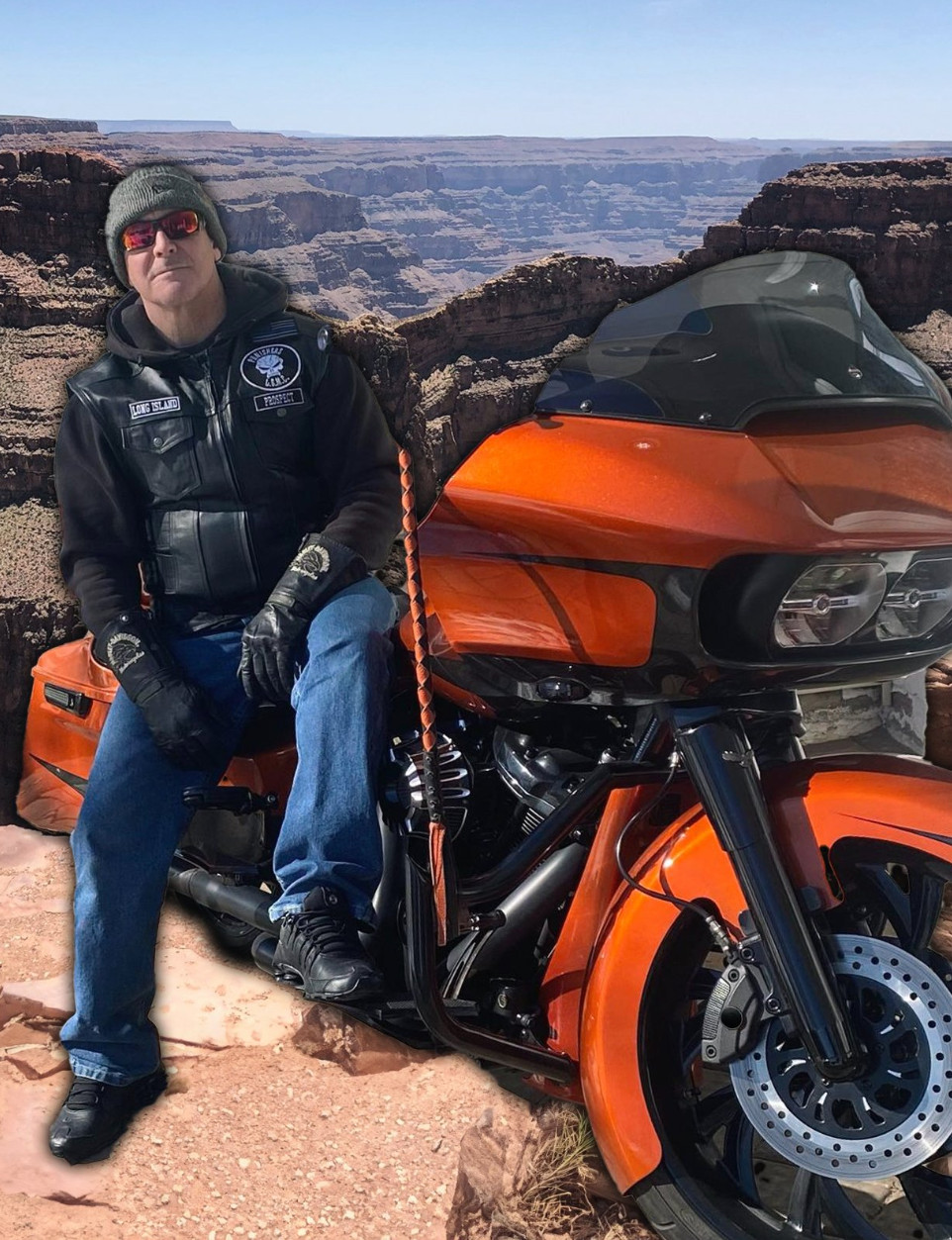 Michael Crow is an avid motorcyclist raising funds for the Lang Youth Medical Program