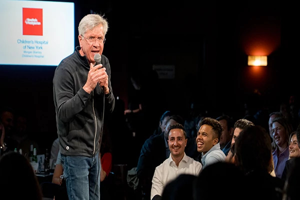 Drew Ertman addresses the crowd