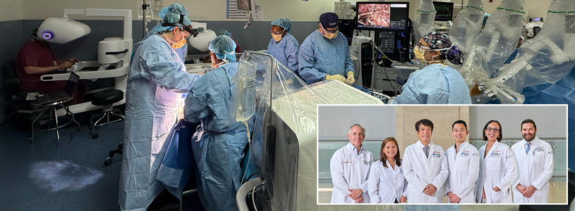 photo of transplant surgeons from NYP/CUIMC