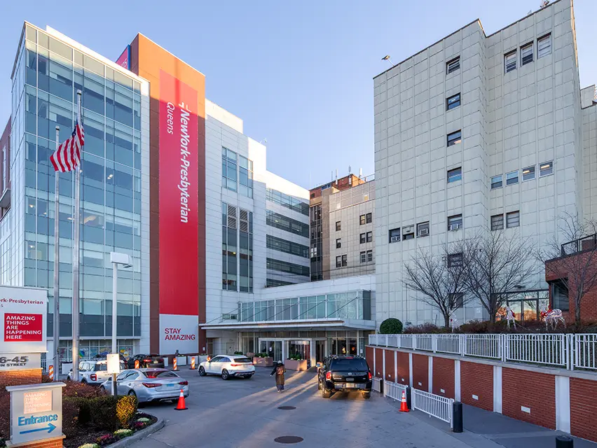 Exterior view of NewYork-Presbyterian Queens Hospital